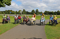 Companion cycling in Bushy Park